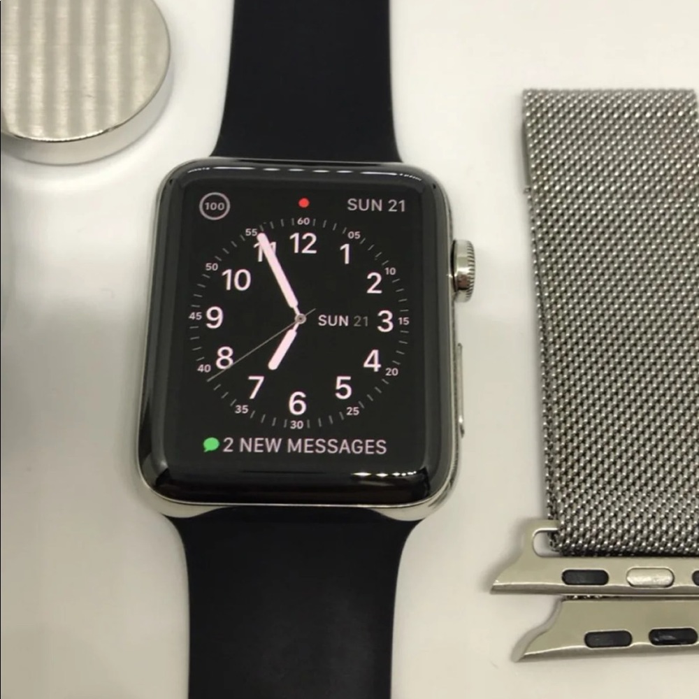 ‼️SOLD‼️STAINLESS STEEL APPLE WATCH 42MM